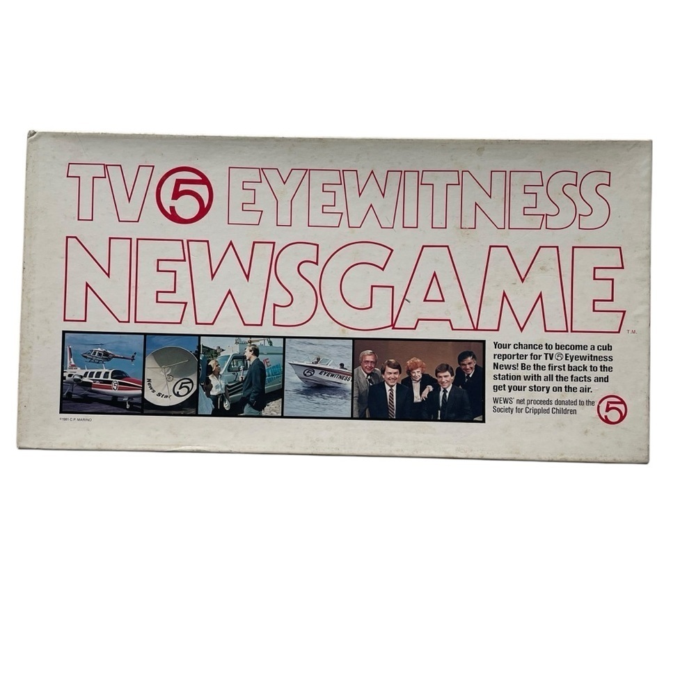 TV 5 Eyewitness News Game 1981 WEWS Cleveland Vintage RARE Collectible